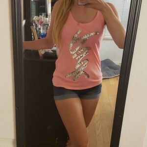 Victoria's secret PINK tank top with sequence